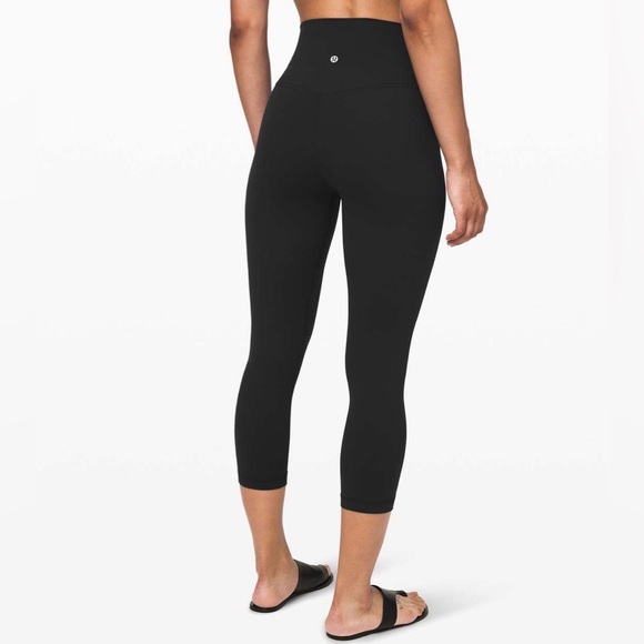 Lululemon Align High Rise Crop Legging 21” Black Size 16 - Picture 2 of 6